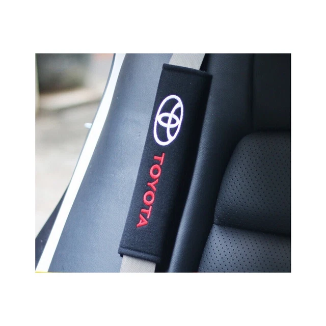 TOYOTA EMBROIDERED SEAT Belt Pads, High Quality Brand logo 2 pcs £15.68