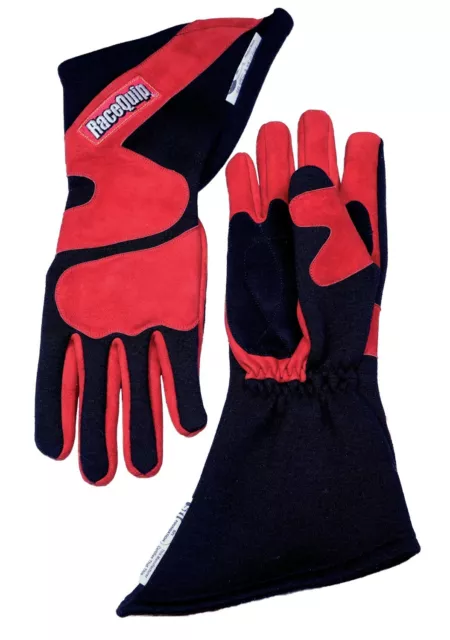 RaceQuip® 358105RQP 358  Series Driving Gloves - SFI 3.3/5 - Red/Black - Large