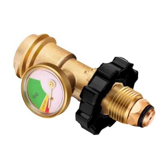 Adaptateur Réservoir Propane Laiton - Convertit POL En QCC1 Pour Barbecue, Poêle De Camping