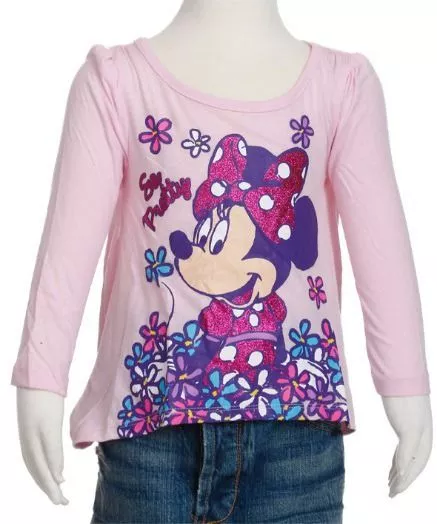 NEW Disney Minnie Mouse Girls long sleeve high low shirt top 2T 3T 4T