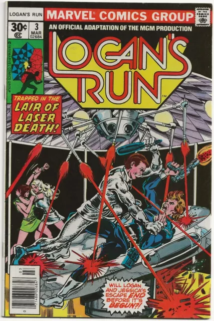 Logan's Run #3 March 1977 ~ Adapted From Screenplay By David Zelag Goodman/ Nm-