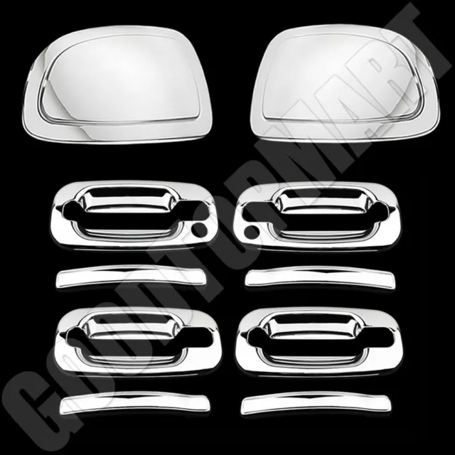 Chrome Mirror Cap Door handle covers psg kh for CHEVY Tahoe 00 01 02 03 04 05 06
