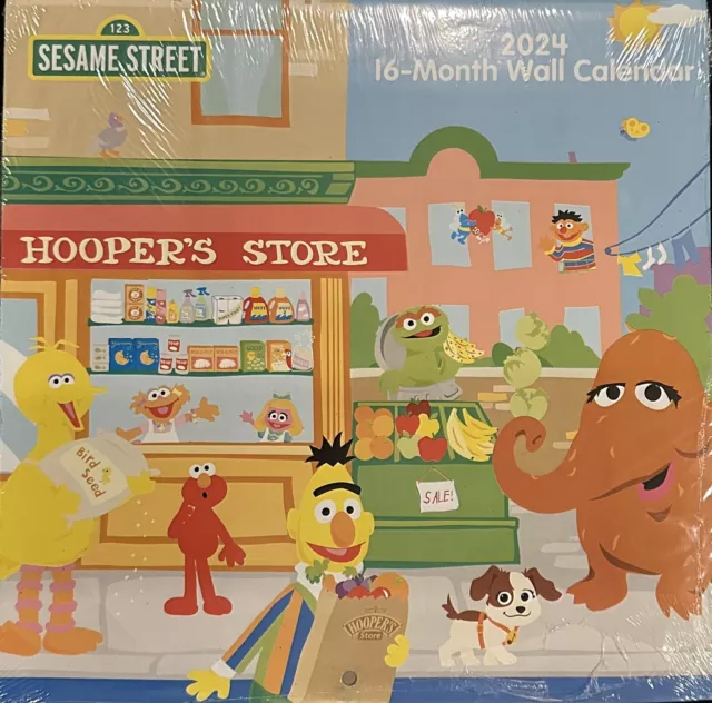 SESAME STREET 2024 16Month Wall Calendar/FOR KIDS AND ADULTS 8.99