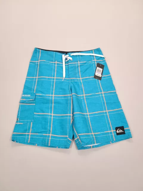 Quiksilver Board Shorts Boys Size 26 Blue Swim Trunks Ocean Pool Teens Kids