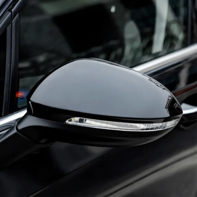 2Pcs Gloss Black Door Wing Mirror Cover Caps L + R For VW Golf/GTI MK6 2009-2013 3