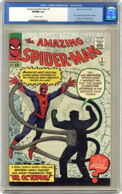 Amazing Spider-Man #3 CGC 9.0 1963 0065054003 1st app. Doctor Octopus