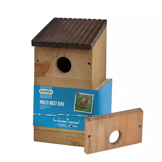 Multi Hole Nest Box for Wild Bird |Entrance hole Option Premium Quality