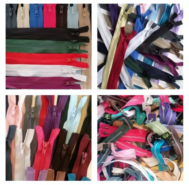 50 Assorted Zips Job Lot - Bundle - Clearance