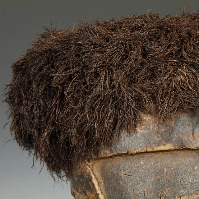 Giwoyo Initiation Mask Wood Raffia Pende Kuba Drc Congo C. Africa 20Th C. 7