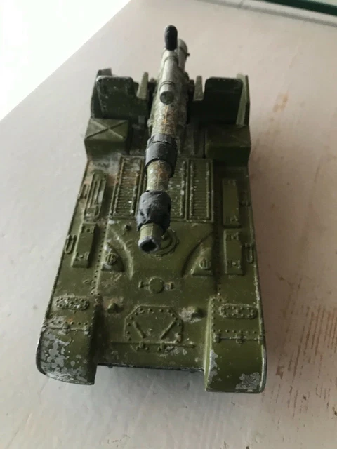 Dinky Toys – Char AMX Canon Automoteur 155 – Version Militaire, 2e Version, Très Bon état