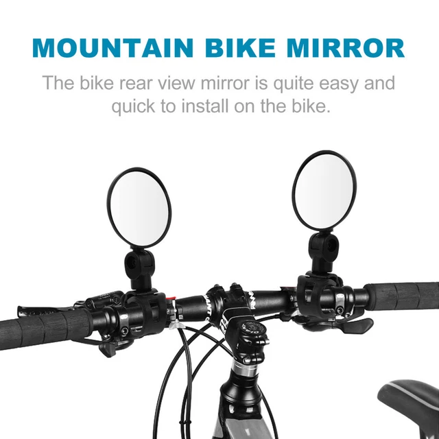 2 Pcs Bicycle Mirror Handlebar Mirror Bike Mirror Rearview Mirror 2