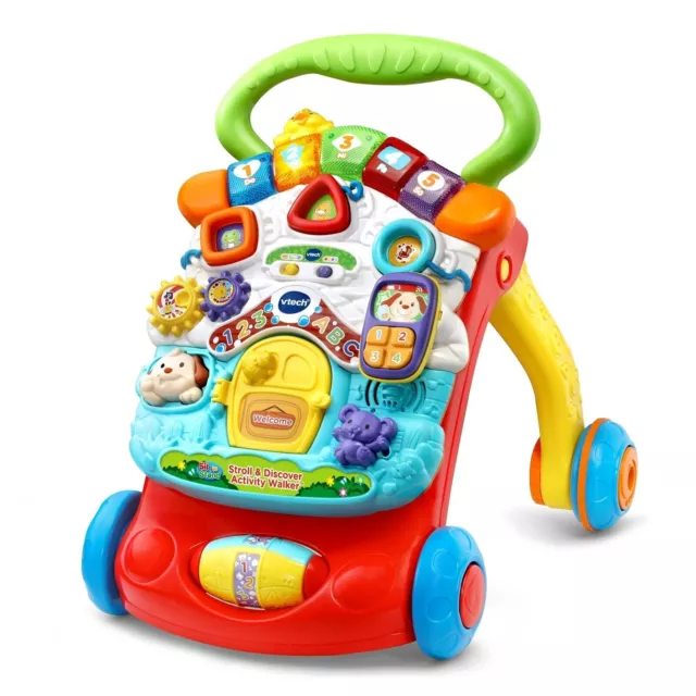 Baby Activity Walker Sit-to-Stand Boys Interactive Learning Infant Walking Toy