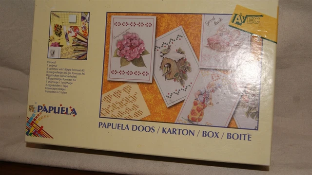 Kit de tejido de papel PAPUELA - ¡difícil de terminar! ¡CASI COMPLETO!
