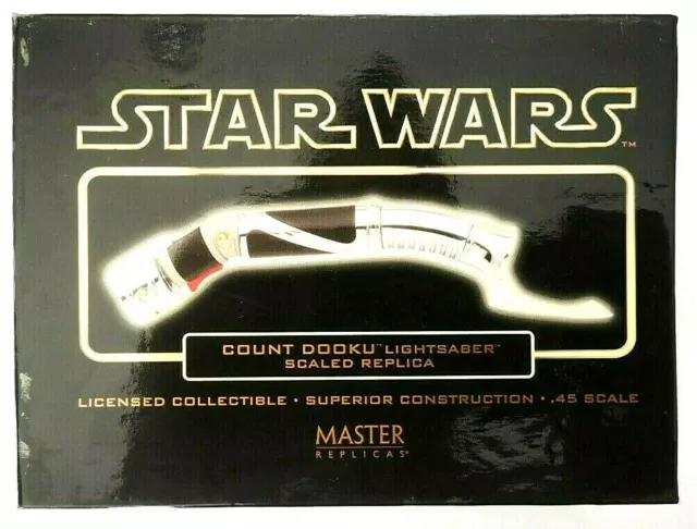 Star Wars Count Dooku Sable Doré Echelle 0:45 Master Replicas