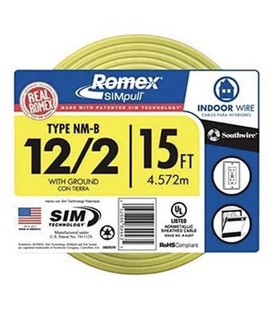 28828226 12/2 15' Nmb W/g Wire
