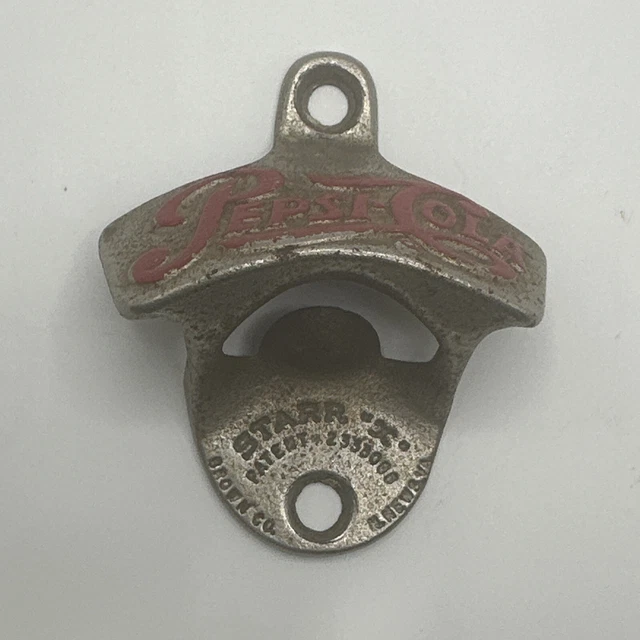 Vintage STARR X Pepsi Cola Wall Mount Metal Bottle Opener