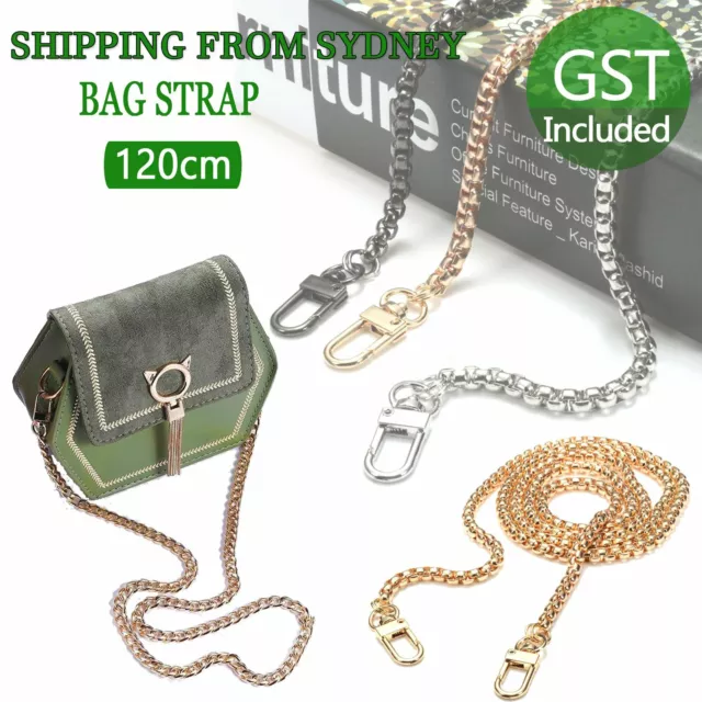 120cm Metal Handbag Shoulder Strap Bag Purse Chain Smooth Replacement Crossbody