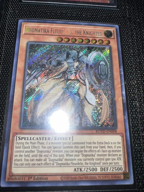 Yugioh Dogmatika Fleurdelis, The Knighted ROTD-EN008 Secret Rare 1st Edition
