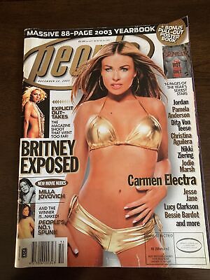People Magazine December 2003 - Britney Spears, Carmen Electra, Lucy Clarkson,