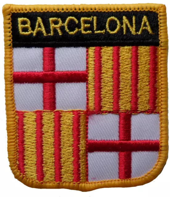 Barcelona Spain Shield Embroidered Patch