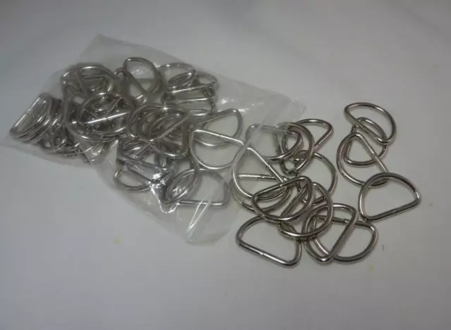 3/4 inch D Rings 20mm  Metal Dee Rings Webbing Strapping
