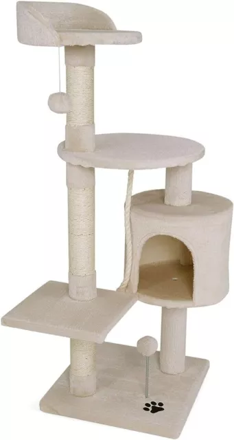 Lionto Tiragraffi per Gatto Albero Tiragraffi Gatto Gioco Giocattolo Gatti Beige