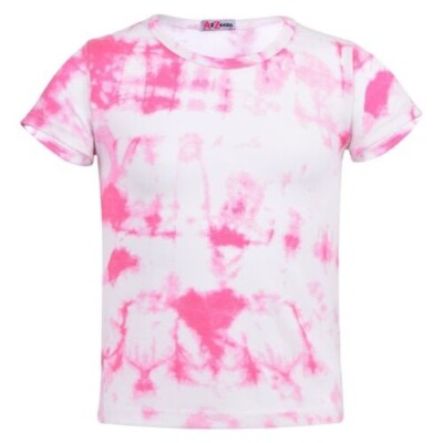 Teal Enfants Filles T-Shirts Designer Teint Tie And Dye Teal Imprimé Mode Débardeur & 