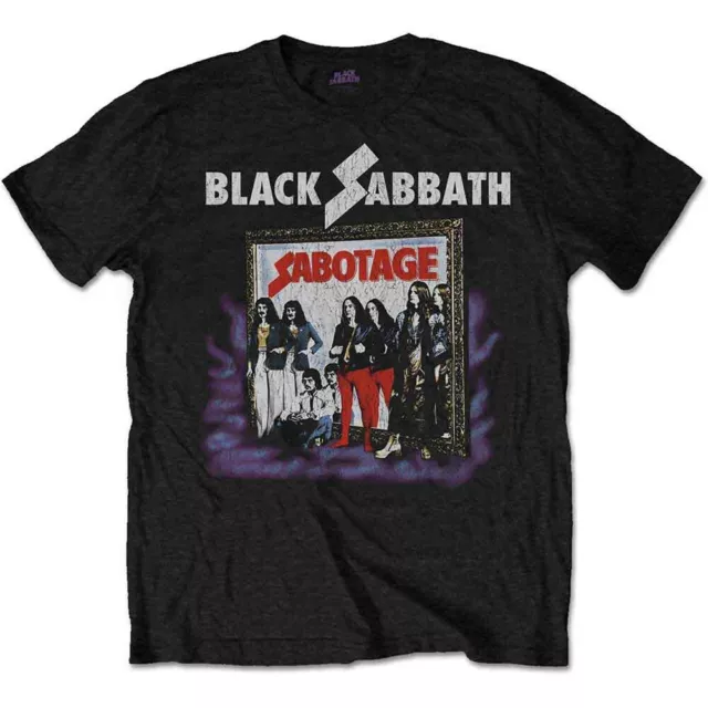 Black Sabbath Sabotage Vintage T-Shirt Black New