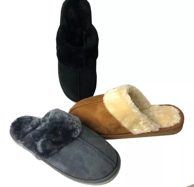 WHOLESALE LOT 24 Pairs Classic House Slipper Boot Faux Fur Nice Warm comfy-510