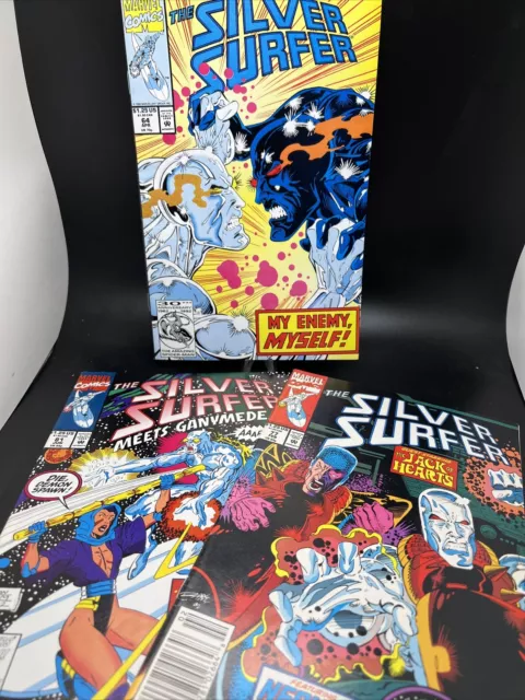 3 Silver Surfer Vol. 3 Comic Lot Issues 64,77,81 Marvel 1992 Jack Of Hearts