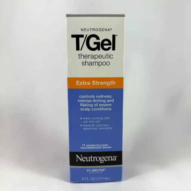 NEUTROGENA T/GEL THERAPEUTIC Shampoo Extra Strength Coal Tar 1% Exp 03/ ...