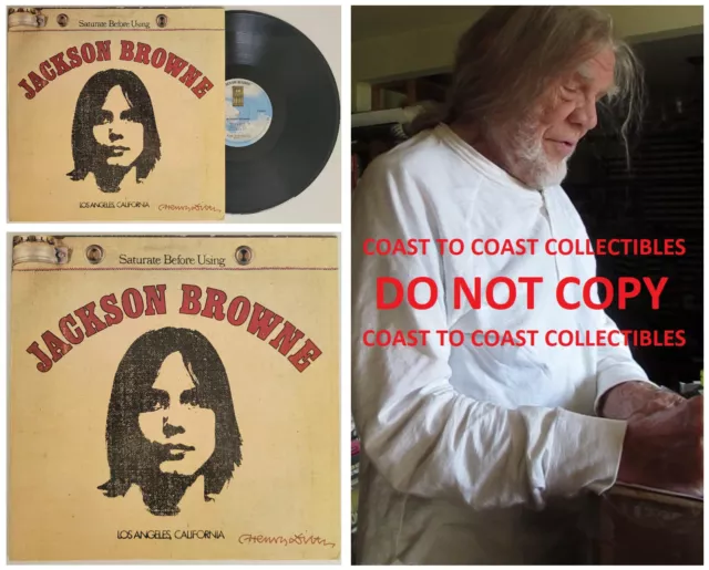Jackson Browne Signed Album COA Exact Proof Henry Diltz Autographed Vinyl Record Auto Jackson Browne Signed Album COA Exact Proof Henry Diltz Autographed Vinyl Record Auto