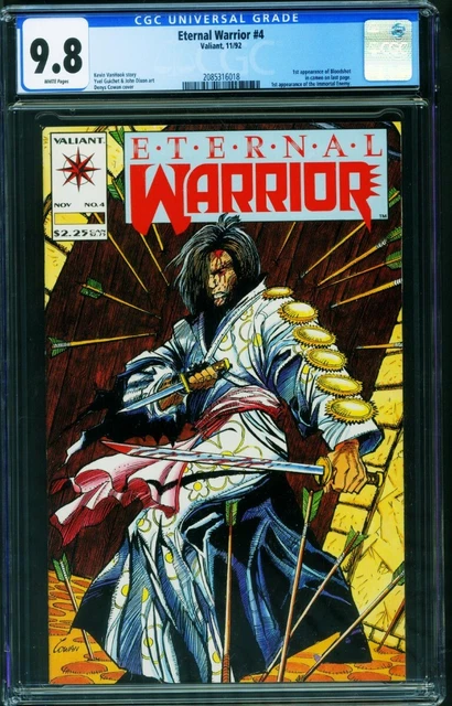 Eternal Warrior #4 CGC 9.8 First appearance of BLOODSHOT 2085316018
