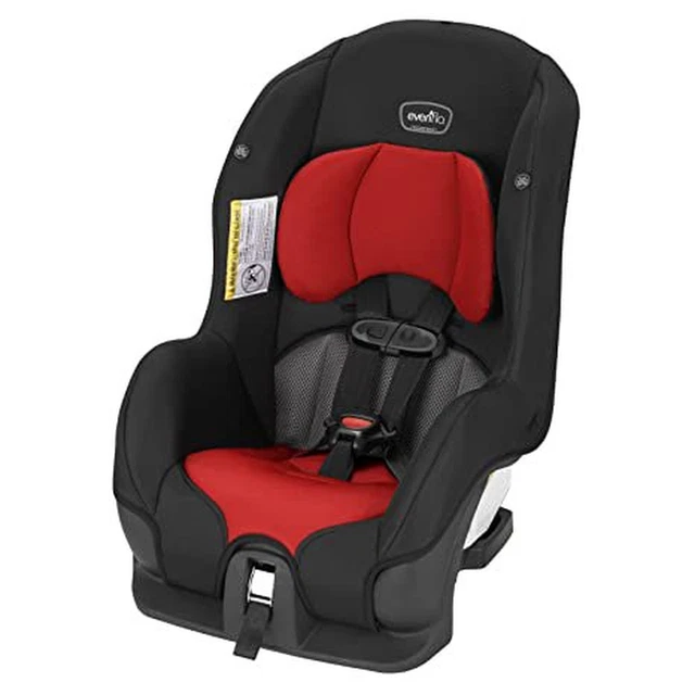 Infant Toddler Convertible Car Seat 2-in-1 Front Rear Facing Adjustable Red