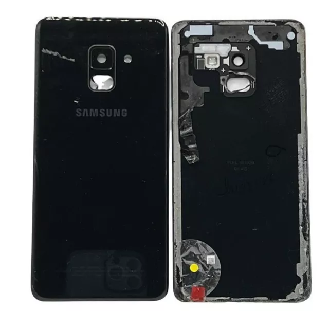 Tapa trasera ORIGINAL Samsung Galaxy A8 2018 NEGRO Desmontaje SIN HUELLA ENV 24H