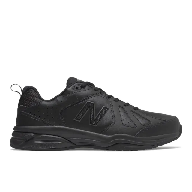 New Balance Homme Extra Coupe Large (6E) Baskets Cuir (624) en Noir 6.5 Pour