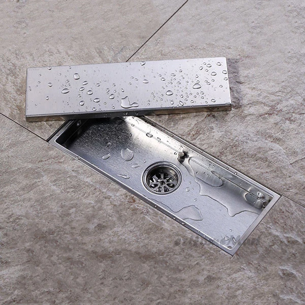 STAINLESS STEEL TILE Insert Waste Drain Bathroom Invisible Shower Floor