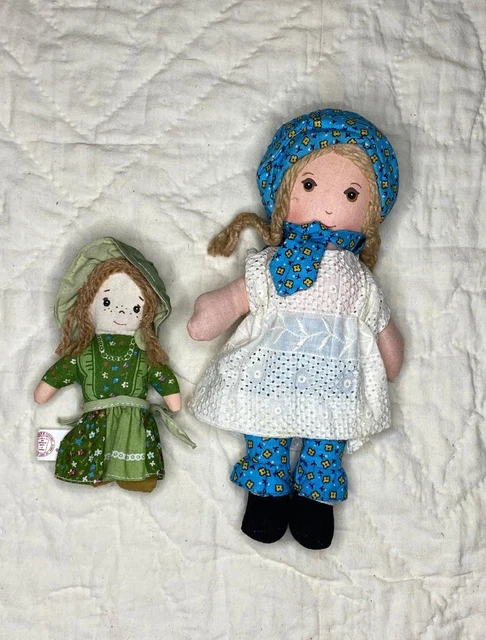 VINTAGE 1970s Original Holly Hobbie Rag Dolls by Knickerbocker Toy Company  DR2