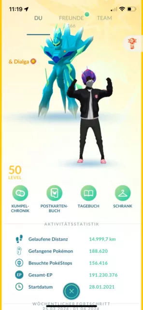 Pokémon Go ACC | Lvl 50 | one of the BEST you can buy | 1213 shiny ✨| 395 Legend