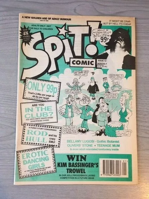 Rare Spit! Magazine Comic Issue 12 Spit British Adult Humour NOT Viz Strip
