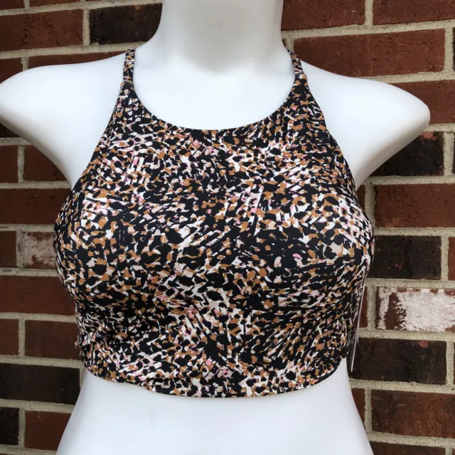 old navy active light support sports bra womans medium Lined Removable Cups NWT