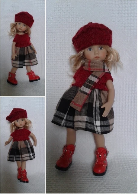 Tenue Complète Laine Pour Poupée Boneka 25 Cm – Fait Main (France)