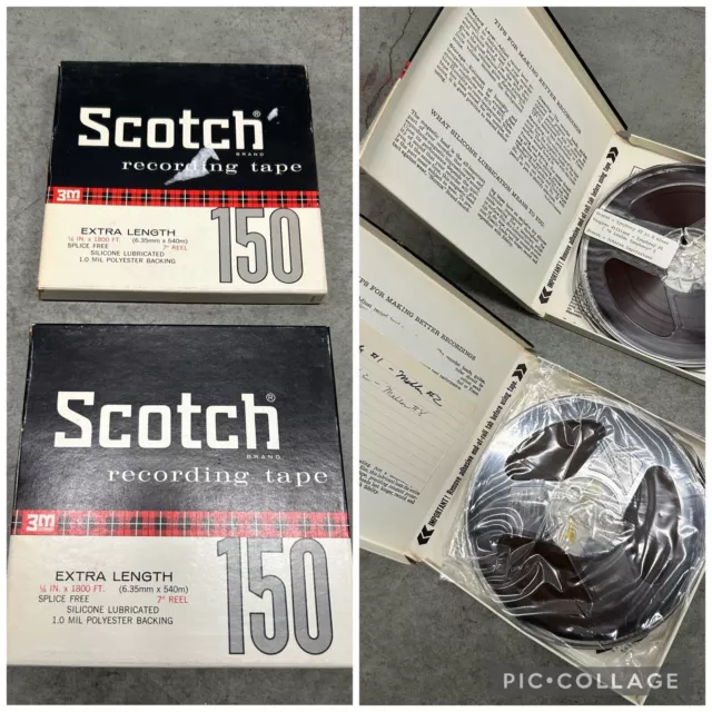 2 x Scotch 150 Magnetic Tape Studio Reel-To-Reel 1800ft 7" Reel With Symphony’s