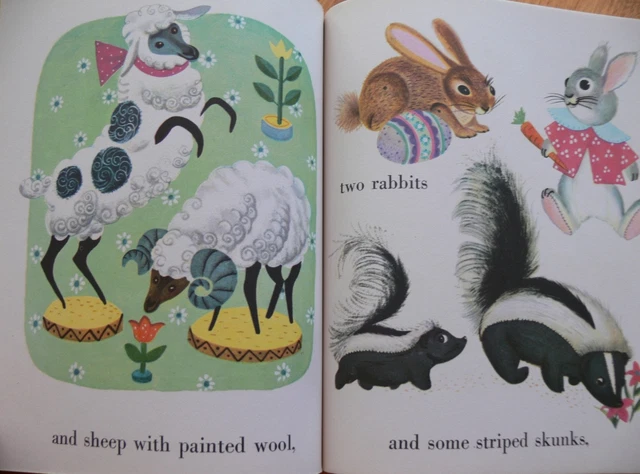 Vintage Little Golden Book ~ MR. NOAH AND HIS FAMILY by Jane Werner ~ GREAT 13