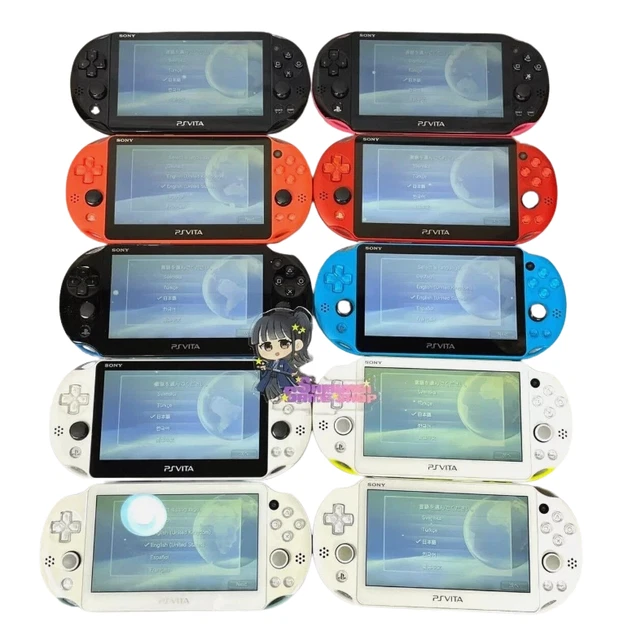 Console PlayStation Vita Slim PCH-2000 Kaki/Noir - 1Go, Wi-Fi, Region Free - Occasion Excellente Avec Boîte Et Chargeur