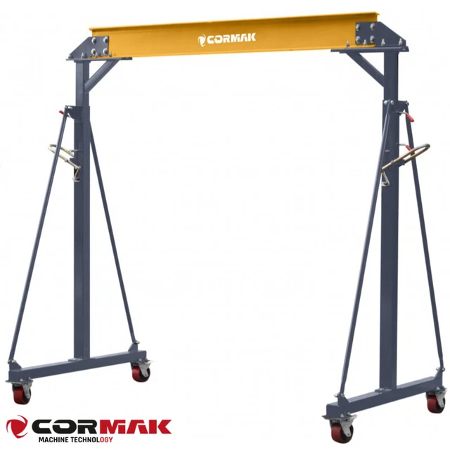 CORMAK Grue portique 1t PK1 Chargeur déchargeur Ascenseur d'entrepôt 1000kg élév