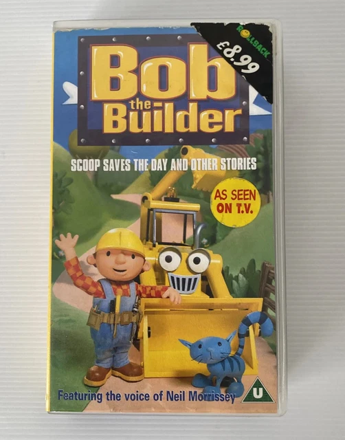 3 X VHS Bundle Bob The Builder Scoop Saves The Day Buffalo Bob Naughty