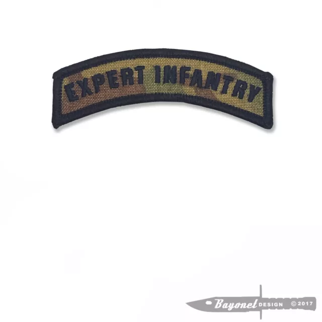 Multi-Cam Expert Infantry Tab - Wax Backing - EIB - US Army 11B - Ranger - Grunt 2