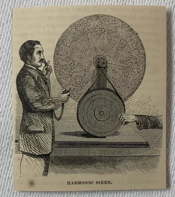 1872 Klein Magazin Gravur ~ Harmonische Sirene
