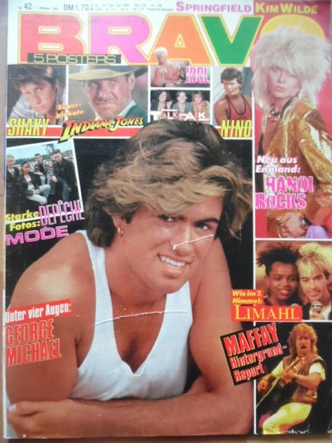 BRAVO 42 - 1984 George Michael Depeche Mode KISS Kim Wilde Shaky Billy Idol Talk
